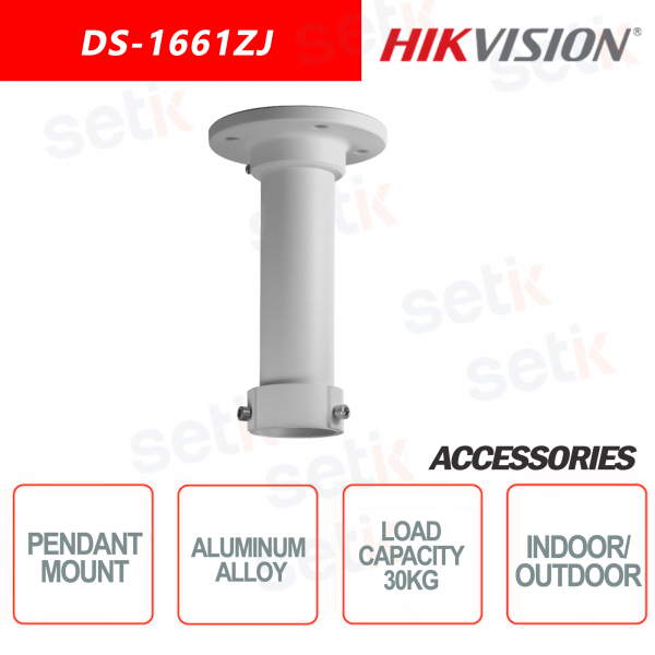 Hikvision Supporto pendente in Lega di alluminio per telecamere dome da interno ed esterno