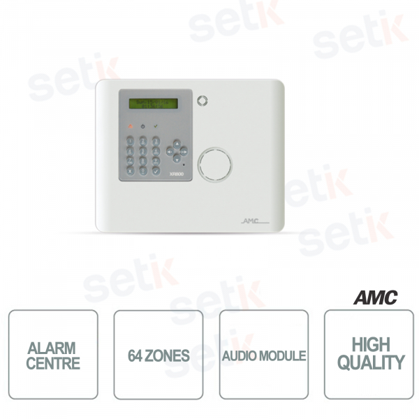 Panneau de commande d'alarme sans fil AMC 64 zones avec vérification vidéo