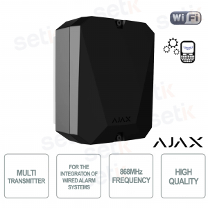 Ajax MultiTransmitter Jeweller Black Module for Third-Party Wired Sensors