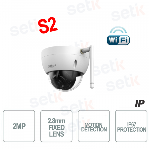 Telecamera IP Wireless Dome WiFi 2MP 2.8mm - Motion Detection S2 - Dahua