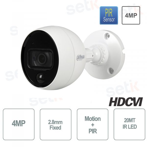 Caméra hd-cvi 4MP PIR Motioneye Alarm - Dahua