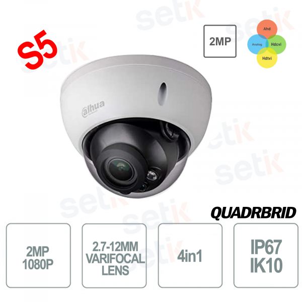 Dahua 4in1 2MP motorisierte 1080p-Kamera – S5-Version