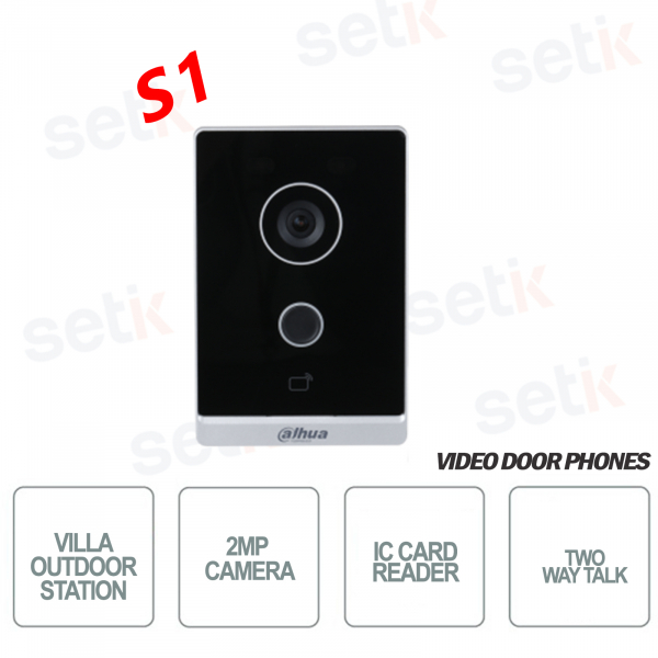 Wireless WIFI Outdoor Station with 2MP camera and IC - Audio - S1 - Dahua reader