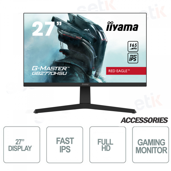 Monitor Full HD de 27" ideal para Gaming - 0.8ms FreeSync Premium - IIYAMA
