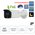 ONVIF® PoE 2MP 2.8mm Starlight Cámara IP Dahua AI de disuasión activa