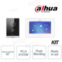 Kit d'interphone vidéo à encastrer Dahua IP Villa Station interne et interphone vidéo