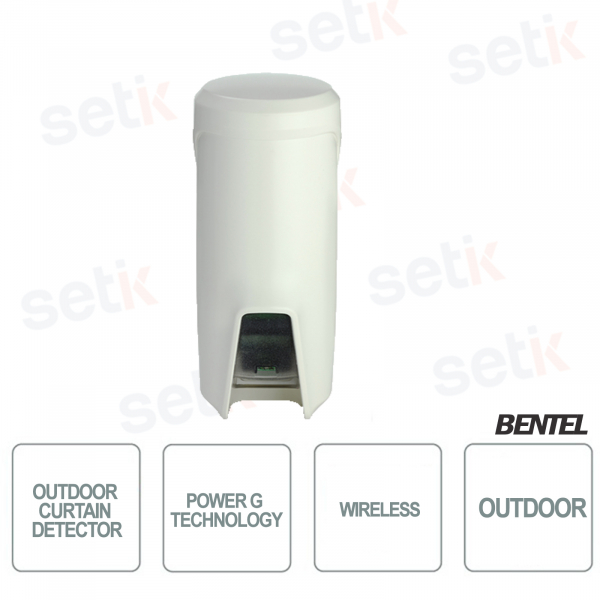 Detector de cortina para exteriores Bentel con tecnología Power G - IP55