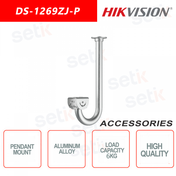 Hikvision Pendant support in aluminum alloy for outdoor or indoor cameras