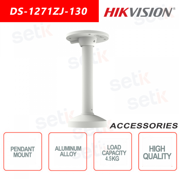 Support de suspension Hikvision en alliage d'aluminium pour caméras Dome