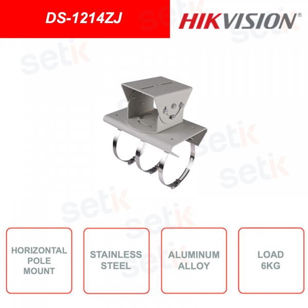 Soporte de montaje para poste horizontal Hikvision DS-1214ZJ