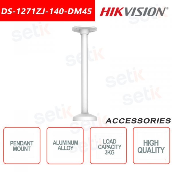 Hikvision pendant mount in aluminum alloy for outdoor or indoor cameras