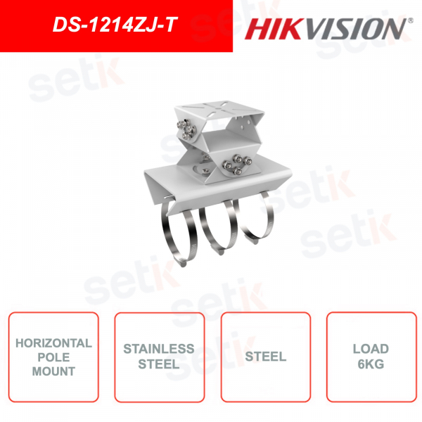 Supporto per montaggio palo orizzontale Hikvision DS-1214ZJ-T
