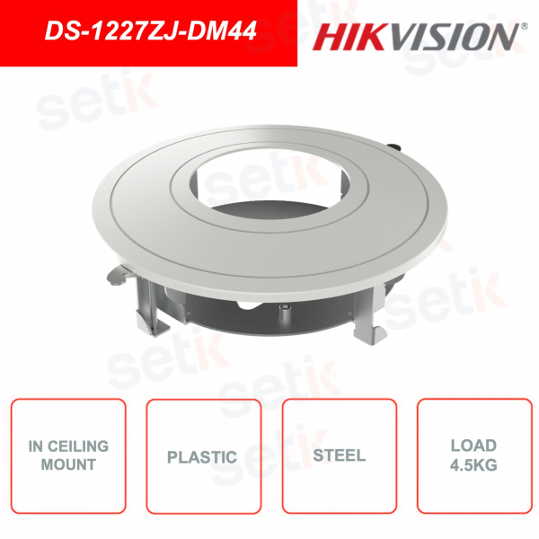 Ceiling installation support for Hikvision video surveillance cameras