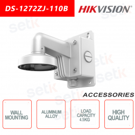 Aluminum Dome Camera Wall Mount Bracket with Junction Box - Hikvision