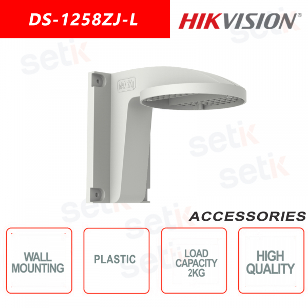 Plastic Dome Camera Wall Mount Bracket - Hikvision