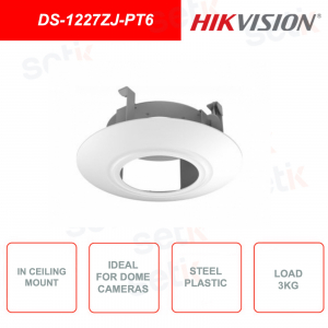 HIKVISION DS-1227ZJ-PT6 ceiling mount bracket made of steel and plastic