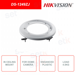 Supporto a soffitto HIKVISION DS-1249ZJ per telecamere di videosorveglianza dome