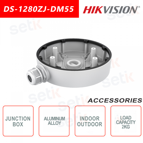 Boîte de jonction Hikvision en alliage d'aluminium DS-1280ZJ-DM55