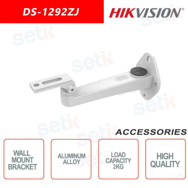 Staffa di montaggio a parete per telecamere in lega di alluminio da esterno o interno - Hikvision