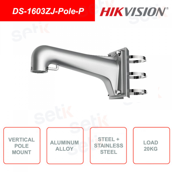 Vertical pole mounting bracket HIKVSION DS-1603ZJ-Pole-P