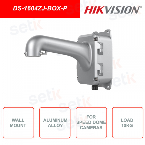 Supporto a parete HIKVISION DS-1604ZJ-BOX-P per telecamere speed dome in lega di alluminio
