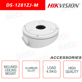 Aluminum alloy inclined ceiling mount for Dome cameras - Hikvision