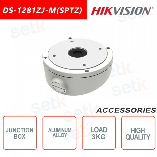 Junction box for outdoor or indoor cameras in aluminum alloy - Hikvision