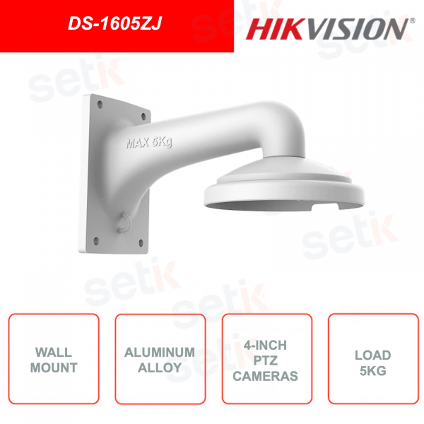 Soporte de pared HIKVISION DS-1605ZJ para cámaras domo PTZ de 4 pulgadas