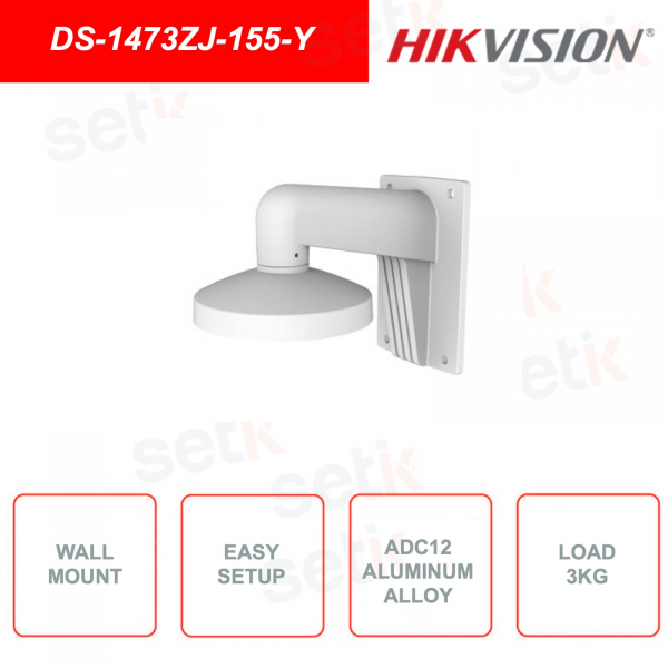 Wall mount for dome cameras DS-1473ZJ-155-Y HIKVISION in aluminum alloy ADC12