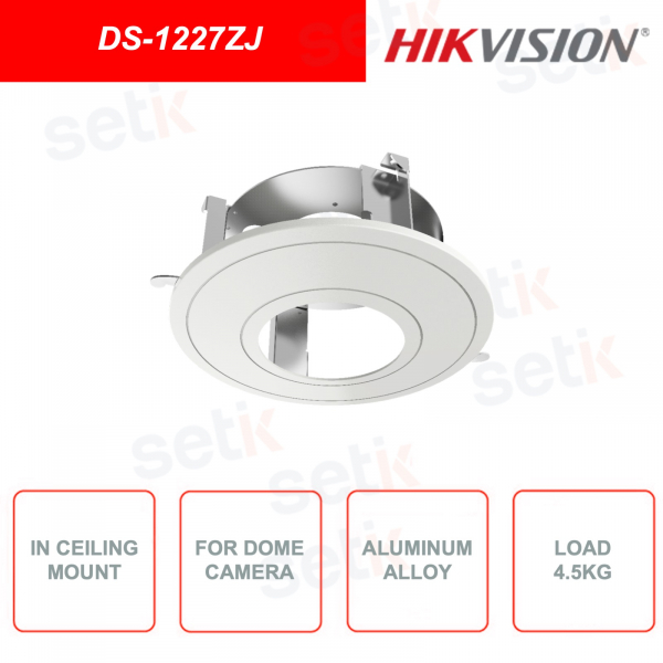 Soporte de techo HIKVISION DS-1227ZJ para instalar cámaras domo