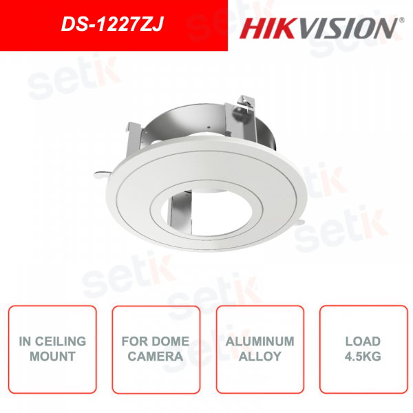 Supporto a soffitto HIKVISION DS-1227ZJ per installazione telecamere dome