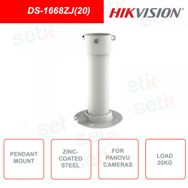 Supporto pendente HIKVISION DS-1668ZJ(20) in acciaio zincato per telecamere PanoVu