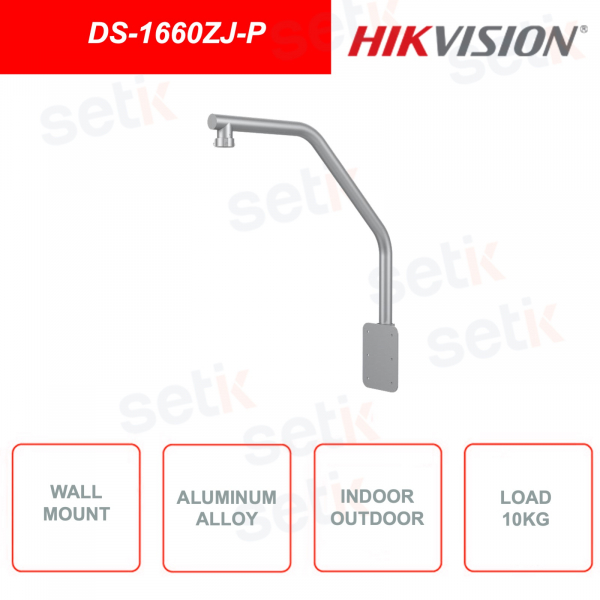 HIKVISION DS-1660ZJ-P wall bracket in aluminum alloy, platinum gray color