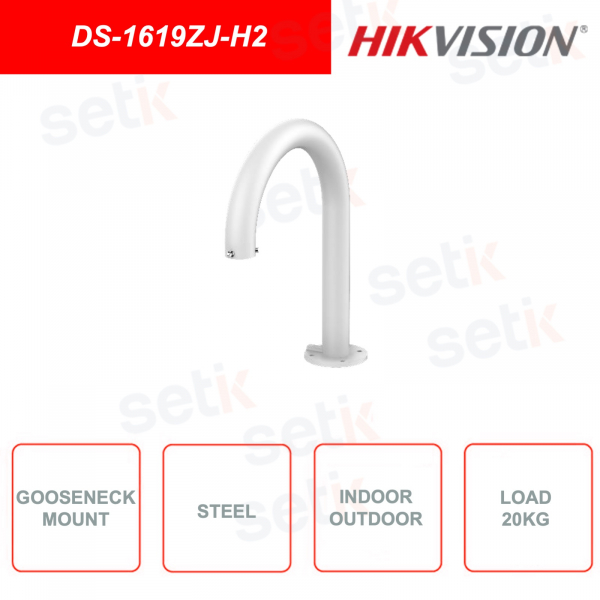 Gooseneck bracket for HIKVISION DS-1619ZJ-H2 video surveillance cameras