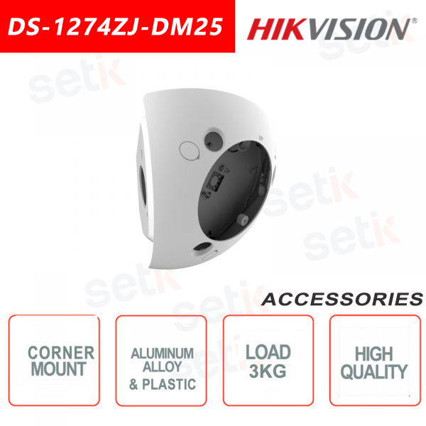 Soporte angular en aleación de aluminio y plástico para cámaras domo - Hikvision