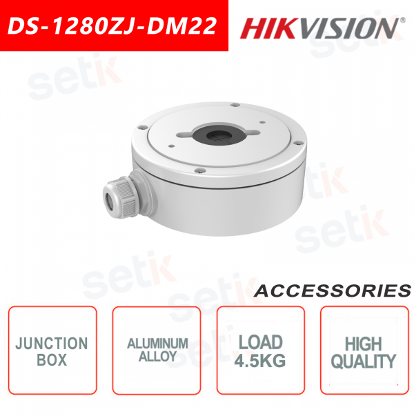 Boîte de jonction en alliage d'aluminium pour caméras Dome - Hikvision
