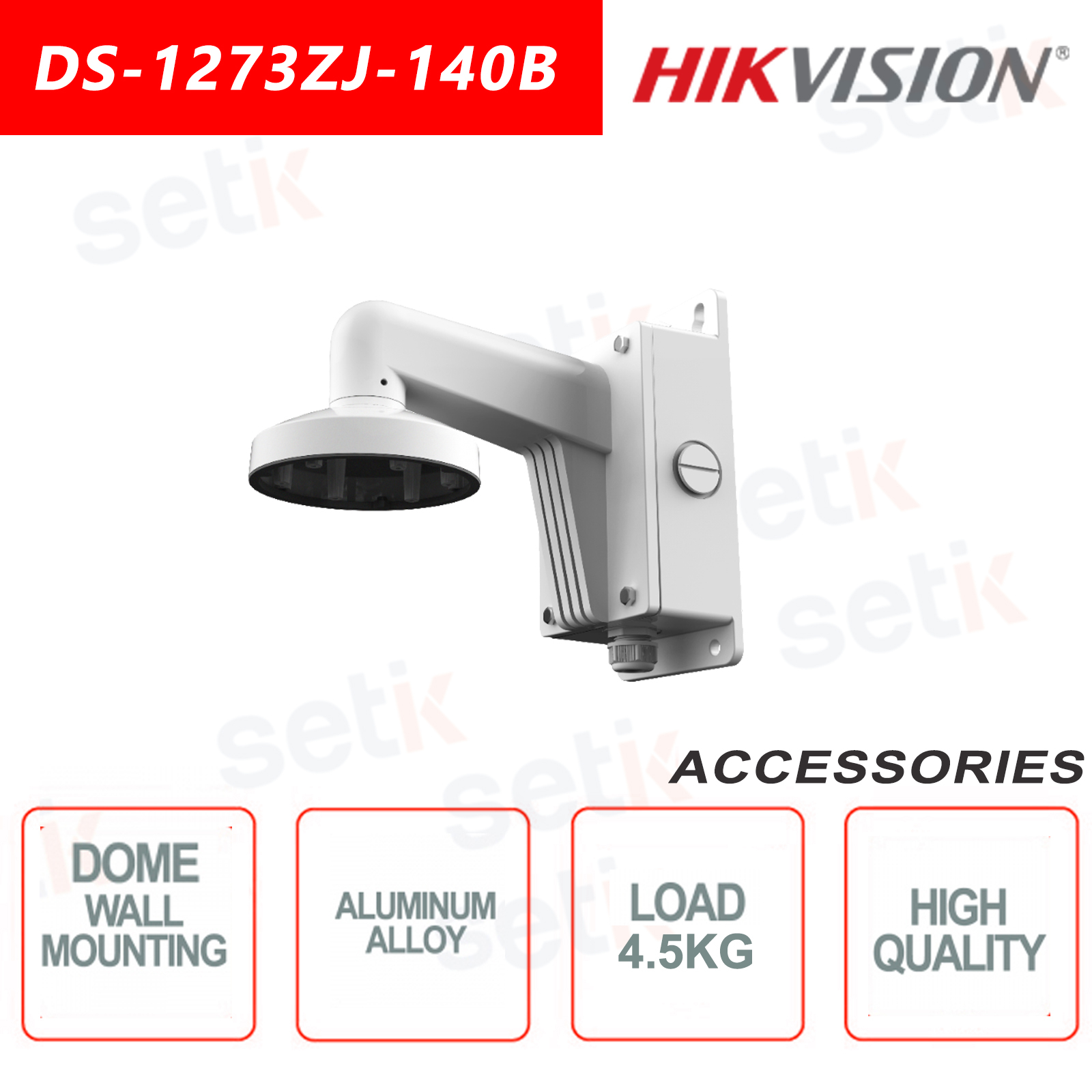 mounting hikvision dome camera on wall