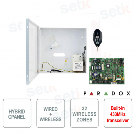 Magellan Central Alarm Paradox MG5000 Inalámbrico 433MHz Cableado Híbrido