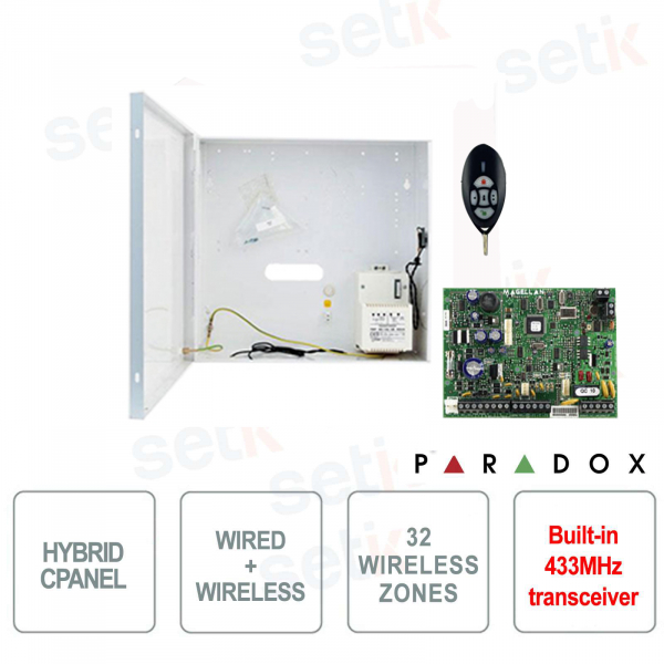 Magellan Central Alarm Paradox MG5000 Wireless 433MHz Filaire Hybride