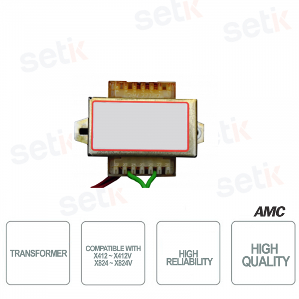 Transformateur AMC compatible avec les panneaux de contrôle X412 ~ X412V ~ X824 ~ X824V