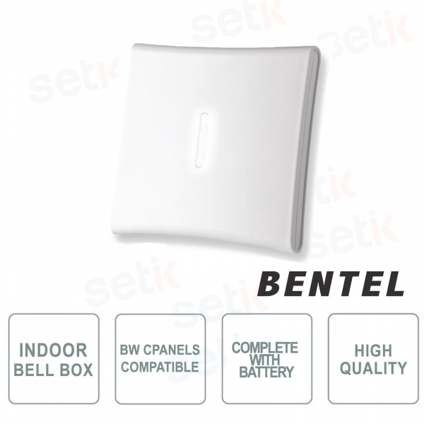 Sirena per Interno compatibile con tutti i modelli della serie BW Completa di batteria - Bentel