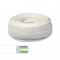 Skein of 100 meters 6-wire 6x0 22 shielded alarm cable for installation and security systems