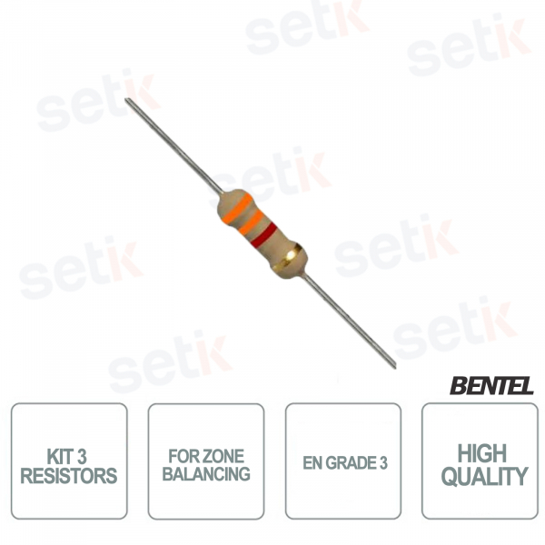 Bentel - Kit 3 resistori per bilanciamento zone EN Grado 3
