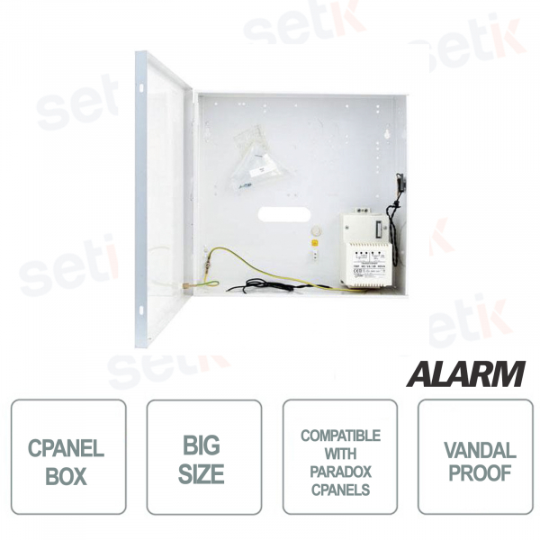 Large container for Paradox MG5000, MG5050, SP4000, SP5500 SP6000 EVO192 alarm control panels