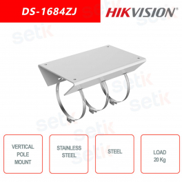 Vertical pole mounting support for PanoVu & Speed Dome