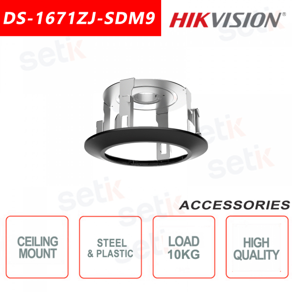 Indoor steel and plastic ceiling mount for cameras - Hikvision