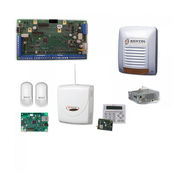 Promo Kit Home Alarm Bentel Professionelle Diebstahlsicherung Absoluta Plus ABS48-IP Zone + Perimeter-Sensoren