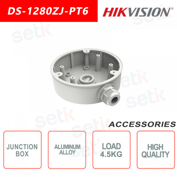 Junction box in aluminum alloy for Dome cameras - Hikvision