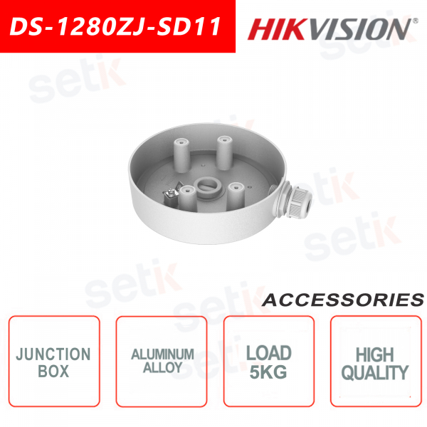 Boîte de jonction en alliage d'aluminium pour caméras PTZ 4 pouces - Hikvision