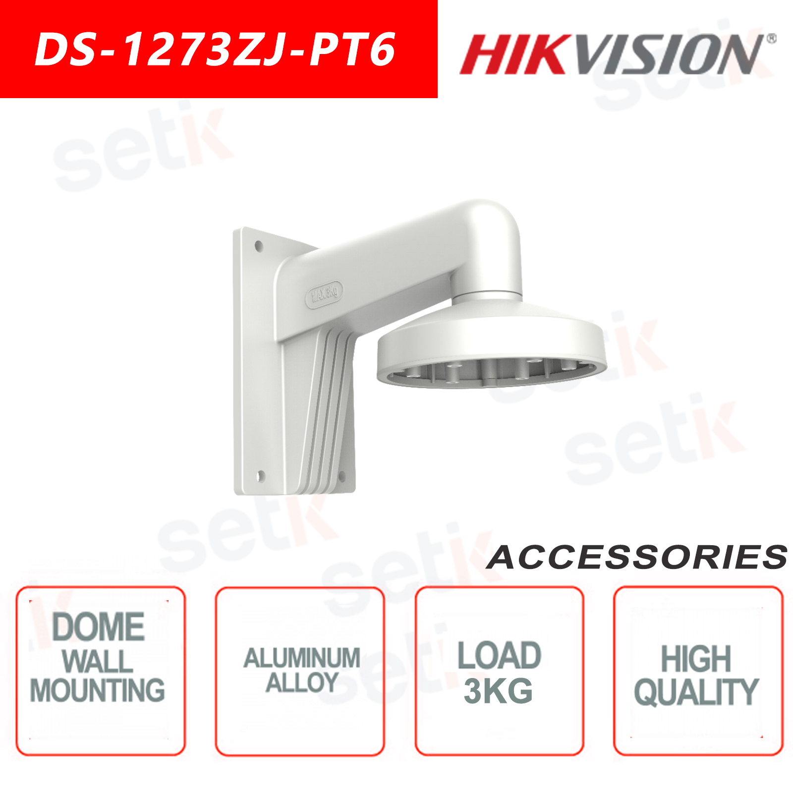 DS1273ZJPT6 Aluminum Alloy Dome Camera Wall Mount Bracket